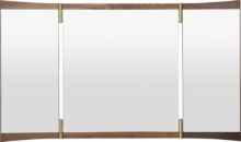 Billede af GUBI Vanity Wall Mirror 3 116,6x69 cm - American Oiled Walnut/Brass