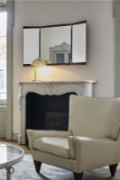 Billede af GUBI Vanity Wall Mirror 3 116,6x69 cm - American Oiled Walnut/Brass