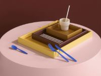 Billede af Montana QS Arrange Tray Single Small 24x20 cm - 166 Acacia