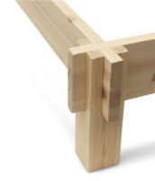 Billede af Normann Copenhagen Notch Sengeramme 160x200 cm - Fyrretræ 