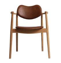 Billede af Ro Collection Regatta Spisebordsstol Ryg og Sædepolstret - Olieret Eg/Veronica Cognac