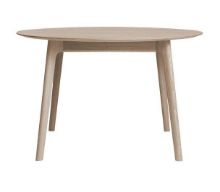 Billede af Ro Collection Salon Extension Spisebord Ø: 120 cm - Sæbebehandlet Eg