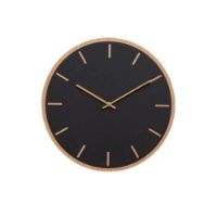 Billede af Hemverk Vægur Ø: 28 cm – Nero Oak/Gold