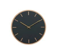 Billede af Hemverk Vægur Ø: 38 cm – Conifer Oak/Guld