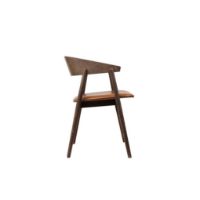 Billede af Andersen Furniture AC2 Sædepolstret Spisebordsstol SH: 44 cm - Eg Røget/Cognac Læder OUTLET
