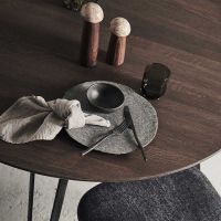 Billede af MUUBS Yami Salt og Peberkværn M H: 20 cm - Carboniseret Ask/Marmor