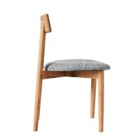 Billede af MUUBS Tetra Sædepolstret Spisebordsstol H: 77,3 cm - Natur/Beton