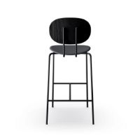 Billede af Sibast Furniture Piet Hein Bar Chair SH: 75 cm Black - Black Oak/Dunes Anthrazite