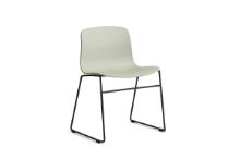 Billede af HAY AAC 08 About A Chair SH: 46 cm - Black Powder Coated Steel/Pastel Green