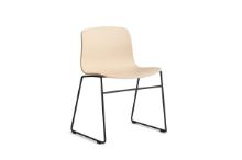 Billede af HAY AAC 08 About A Chair SH: 46 cm - Black Powder Coated Steel/Pale Peach