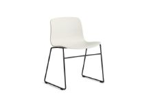 Billede af HAY AAC 08 About A Chair SH: 46 cm - Black Powder Coated Steel/Melange Cream