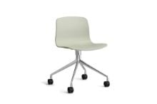 Billede af HAY AAC 14 About A Chair SH: 46 cm - Polished Aluminium/Pastel Green