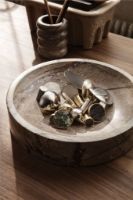 Billede af Ferm Living Scape Bowl Ø: 30 cm - Brown Marble