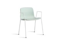 Billede af HAY AAC 18 About A Chair SH: 46 cm - White Powder Coated Steel/Dusty Mint