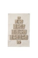 Billede af Ferm Living Pine Christmas Calendar Mini 50x69 cm - Natural
