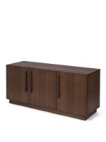 Billede af Ferm Living Unda Sidebord 146x50 cm - Dark Stained Oak