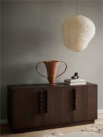 Billede af Ferm Living Unda Sidebord 146x50 cm - Dark Stained Oak