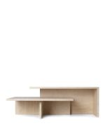 Billede af Ferm Living Distinct Grande Duo Sofabord 133x70 cm - Travertine
