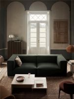 Billede af Ferm Living Distinct Grande Duo Sofabord 133x70 cm - Travertine