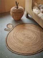 Billede af Ferm Living Apple Braided Rug 110x120 - Natural