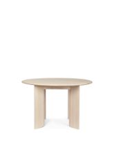 Billede af Ferm Living Bevel Table Ø: 117 cm - White Oiled Beech