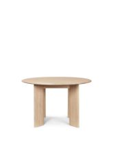 Billede af Ferm Living Bevel Round Table Ø: 117 cm - White Oiled Oak