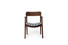Billede af Bent Hansen Asger Stol M. Polstring H: 80 cm - Røget Olieret Eg/Vils 22-100/151 