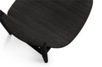 Billede af Bent Hansen Asger Træstol M. Træsæde H: 80 cm - Sortbejdset Eg