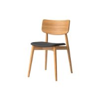 Billede af Bruunmunch Chiara Chair - Massiv Eg/Sort Analin Læder