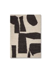 Billede af Ferm Living Piece Rug 140x200 cm - Off-White/Coffee