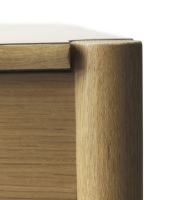 Billede af FDB Møbler C44 Spisebord M. Vendbar Bordplade 120x80 cm - Beige/Sort Laminat