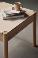 Billede af FDB Møbler C44 Sofabord M. Vendbar Bordplade 60x60 cm - Beige/Sort Laminat 