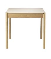 Billede af FDB Møbler C44 Spisebord M. Vendbar Bordplade 80x80 cm - Beige/Sort Laminat