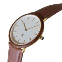 Billede af Hemverk Armbåndsur Ø: 40 mm - Graham Warm Grey/Vintage Cognac Læder