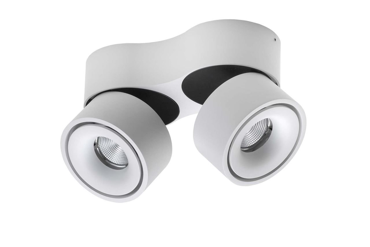 Billede af ANTIDARK Easy Double Væg/Loftlampe W2100 LED 2700K W. Hole Ø: 10 cm - White