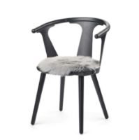 Billede af Natures Collection New Zealand Sheepskin Seat Cover Long Wool Round Ø: 38 cm - Light Grey OUTLET