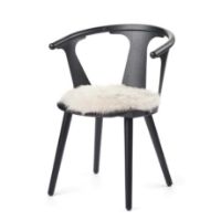 Billede af Natures Collection New Zealand Sheepskin Seat Cover Long Wool Round Ø: 38 cm - Linen OUTLET