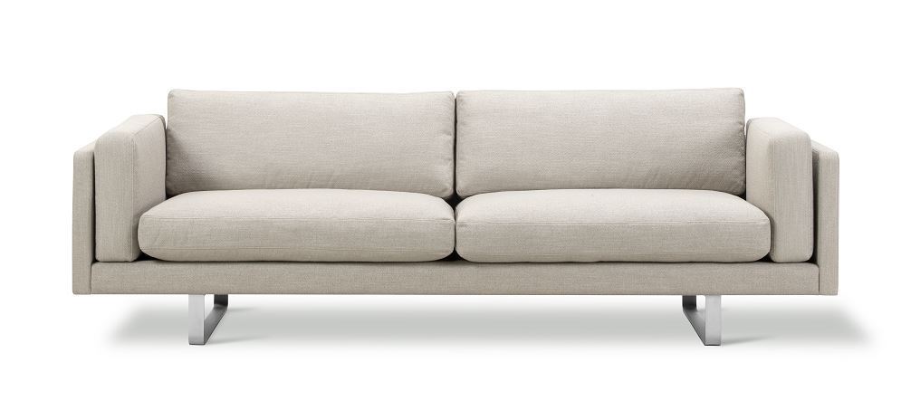 Billede af Erik Jørgensen EJ 280 2 Pers. Sofa 100 L: 240 cm - Njord Beige/Børstet Krom
