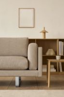 Billede af Erik Jørgensen EJ 280 2 Pers. Sofa 100 L: 240 cm - Njord Beige/Børstet Krom