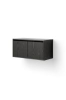 Billede af New Works Cabinet Low w. Doors 38,4x79 cm - Black Ash