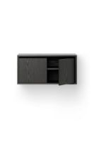 Billede af New Works Cabinet Low w. Doors 38,4x79 cm - Black Ash