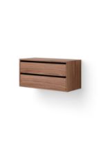 Billede af New Works Cabinet Low w. Drawers 38,4x79 cm - Walnut