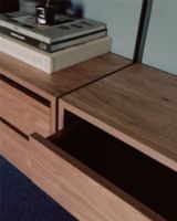 Billede af New Works Cabinet Low w. Drawers 38,4x79 cm - Black Ash