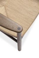 Billede af Bernstorffsminde Møbelfabrik BM2 Armstol SH: 46 cm - Oliebehandlet Røget Eg/Natur Flet