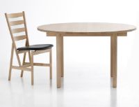 Billede af Bernstorffsminde Møbelfabrik Brú Spisebord Rundt Ø: 130 cm - Sæbebehandlet Eg