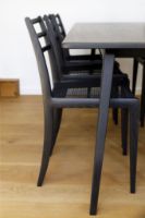 Billede af Bernstorffsminde Møbelfabrik Elegance Stol SH: 44,5 cm - Sortlakeret Ask/Sort Flet