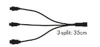 Billede af Sirius Tech-Line 3-split L: 35 cm - Sort