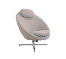 Billede af Cane-line Indoor Pace Loungestol inkl. Nakkehynde - Light Brown Scent/Polished Aluminium