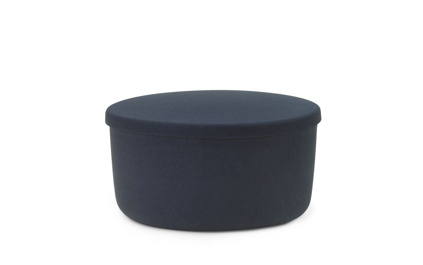 Billede af Normann Copenhagen Hide Puf Stor 39x72 cm - Blå