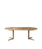 Billede af FDB Møbler C69E Ry Spisebord M. 2 Tillægsplader Ø: 120 cm - Olieret Eg